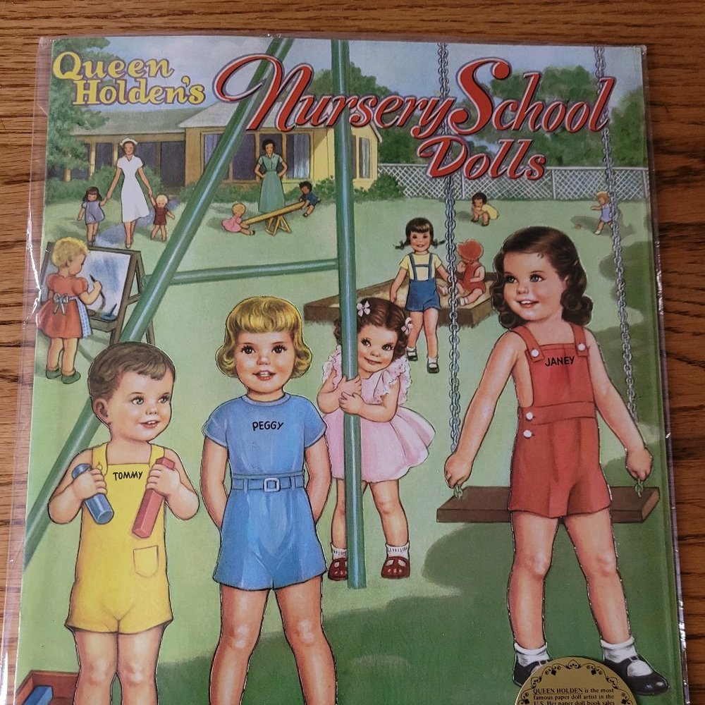 Queen Holden's  Nursery School Paper Dolls Book